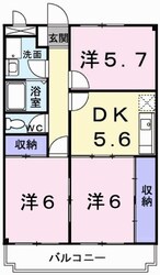 京口駅 徒歩15分 3階の物件間取画像
